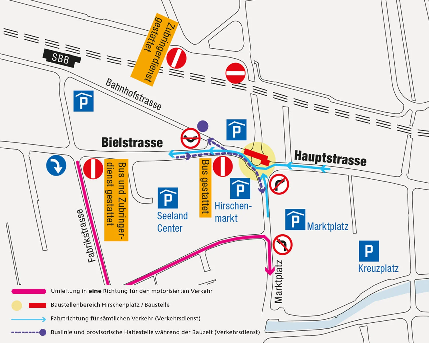 Plan Verkehrsführung